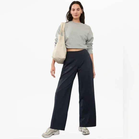 NWT Athleta Venice Wide Leg Navy Pant size S/T - Picture 5 of 9